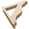 Ekena Millwork 6-in W x 32-in D x 32-in H Funston Block Rough Cedar Woodgrain TimberThane Outlooker, Primed Tan OUTUR060X32X32FST44RCPR - alternate 4